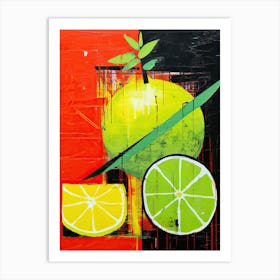 Limes And Lemons Art Print
