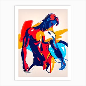 Abstract Of A Nude Gay Man Art Print