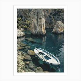 Boat In The Sea Art Print