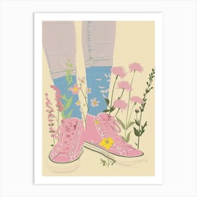 Flowers And Sneakers Spring 4 Art Print