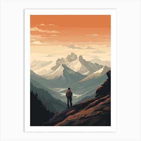 Long Range Traverse Canada 2 Hiking Trail Landscape Art Print