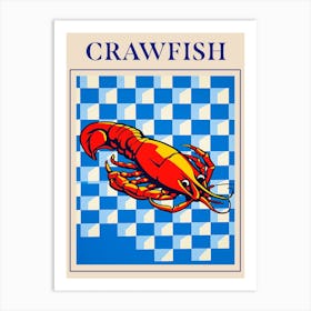 Crawfish Seafood Poster Art Print