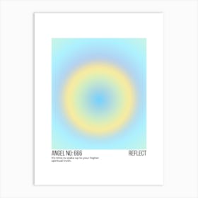 Angel Number 666 Reflect Art Print