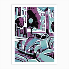 VW Beetle Abstract 2 Art Print