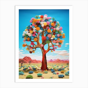 Jaegers Joshua Tree, Nat Viga Style (4) Art Print