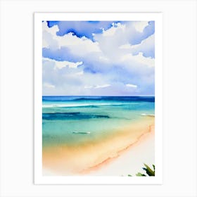 Coral Bay Beach 2, Australia Watercolour Art Print