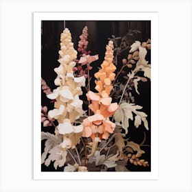 Flower Illustration Snapdragon 2 Art Print