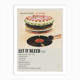 Let It Bleed 1969 Poster Art Print