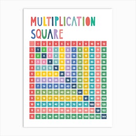 Multiplication Square Art Print