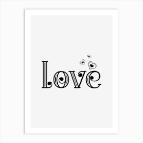 Love Quote Art Print