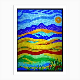 Landscape Mosaic Art Print