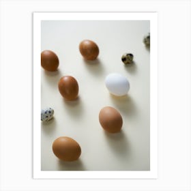 Eggs Stock Videos & Royalty-Free Footage 2 Art Print