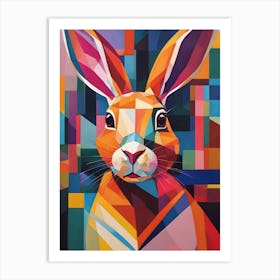 Geometric Rabbit 1 Art Print