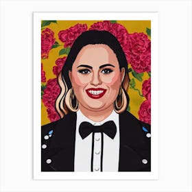 Rebel Wilson Illustration Movies Art Print