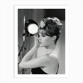 Brigitte Bardot On The Set Of La Bride Sur Le Cou Art Print