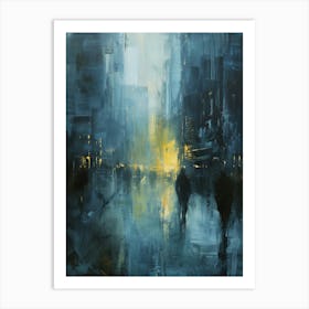 New York City At Night 1 Art Print