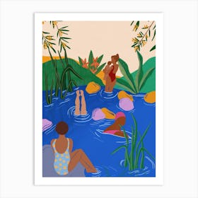 Swimming Wild Art Print