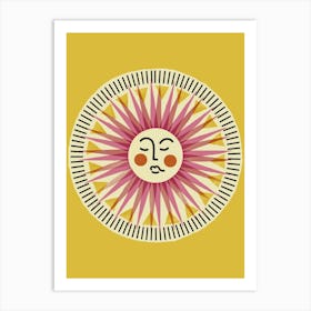 Sun Face Art Print