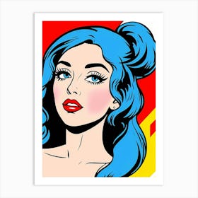 Femme in Focus: The Face of Artistic Rebellion Wonder Woman Art Print