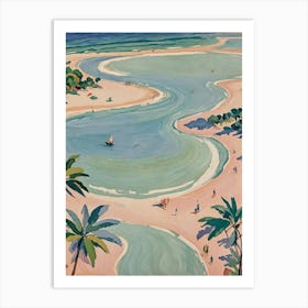 Tropical Beach no1 Art Print