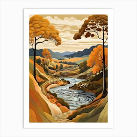 Autumn Valley Art Print