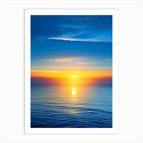 Sunrise Over Ocean Waterscape Photography 3 Art Print