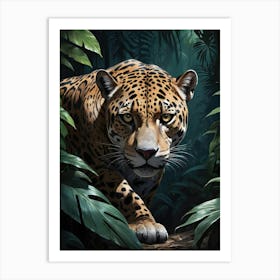 Jaguar In The Jungle 1 Art Print