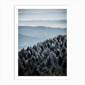 Winter In The Mountains Art Print