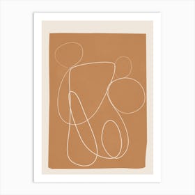 Abstract Soft Lines 2 Art Print