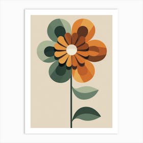 Abstract Flower 1 Art Print