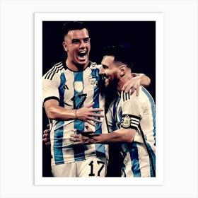 Argentina Giovani Lo Celso and Lionel Messi Poster