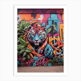 Graffiti Tiger Art Print