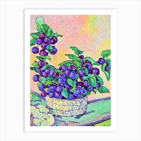 Marionberry Vintage Sketch Fruit Art Print