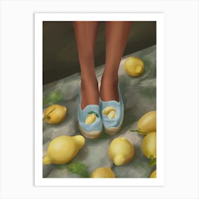 Lemon Steps Art Print