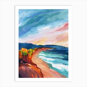 Sunset At The Beach 2 Art Print