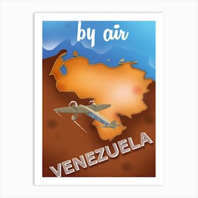 By Air Venezuela Art Print