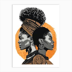 Two African Women 5 Art Print