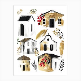 Christian Houses Art Print