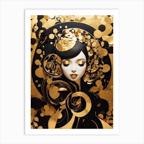 Gold Girl Art Print