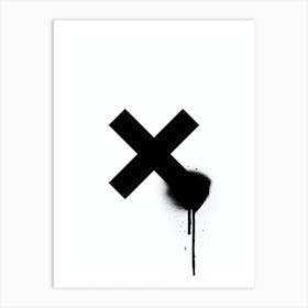 X Shoot Art Print