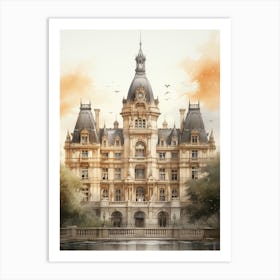 Castle In Paris Art Print