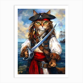 Pirate Cat 1 Art Print