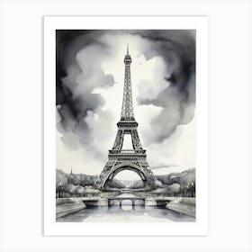 Paris Eiffel Tower art print Art Print