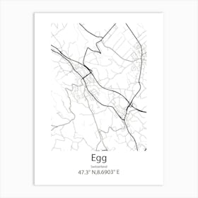 Egg Harbor,United States Minimalist Map Art Print