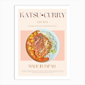 Katsu Curry Mid Century Art Print