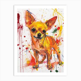 Chihuahua Acrylic Painting 10 Art Print