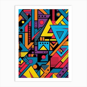 Abstract Geometric Pattern 1 Art Print