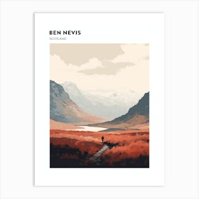 Ben Nevis Scotland 5 Hiking Trail Landscape Poster Art Print