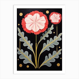 Carnation 2 Hilma Af Klint Inspired Flower Illustration Art Print