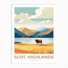 Scotland Highlands Travel Art Print